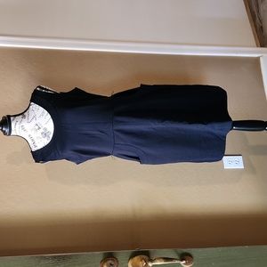 Sleeveless Black Dress with Pockets #276